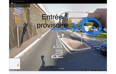 Changement entrée salle de lutte